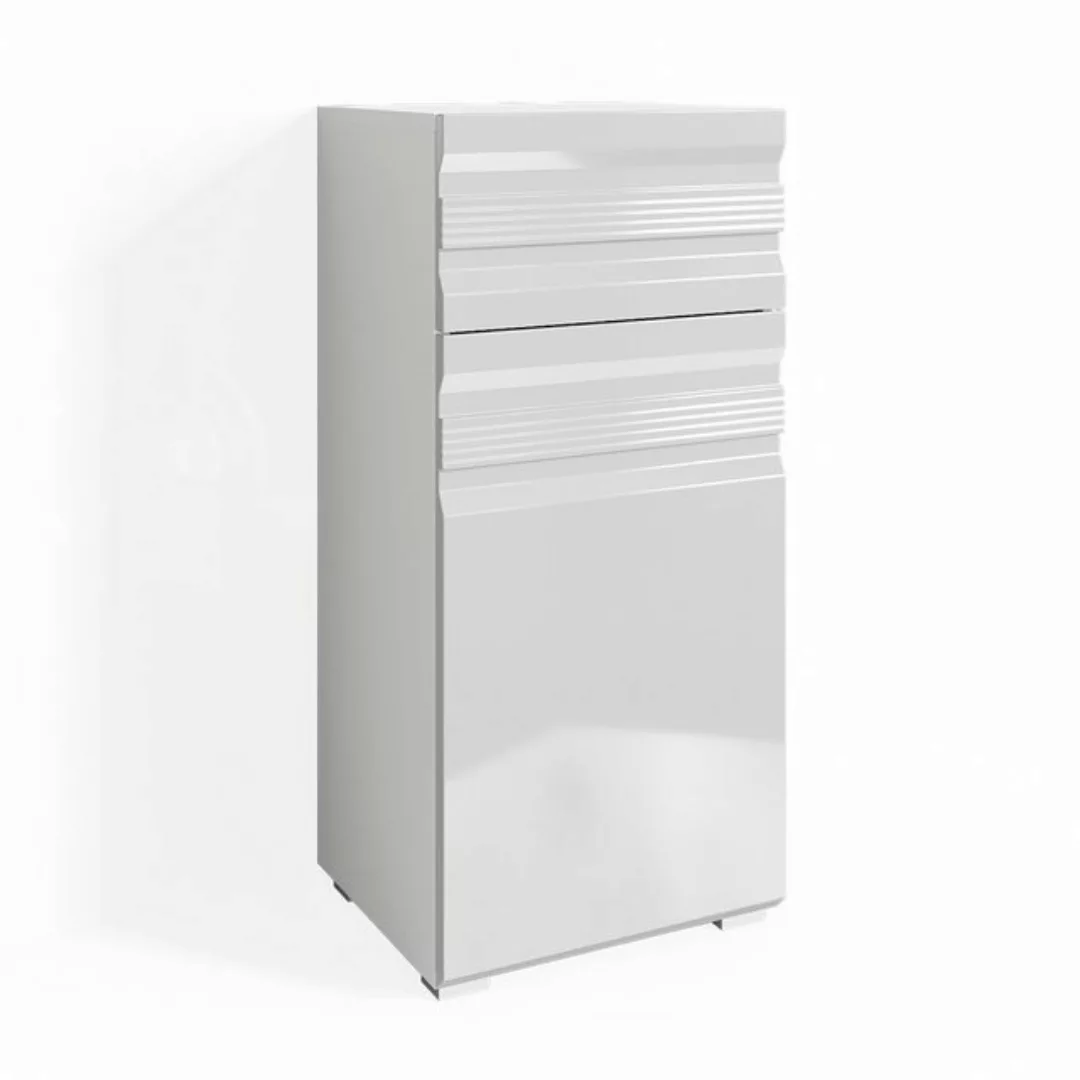 Vicco Midischrank Freddy, Weiß Hochglanz, 36 x 79 cm günstig online kaufen