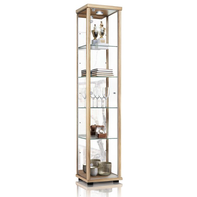 VR-Wohnideen Standvitrine C1083 (Glasvitrine (176x37x33 cm) mit 1 Glastür) günstig online kaufen