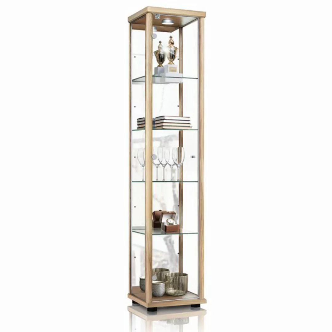 VR-Wohnideen Standvitrine C1083 (Glasvitrine (176x37x33 cm) mit 1 Glastür) günstig online kaufen