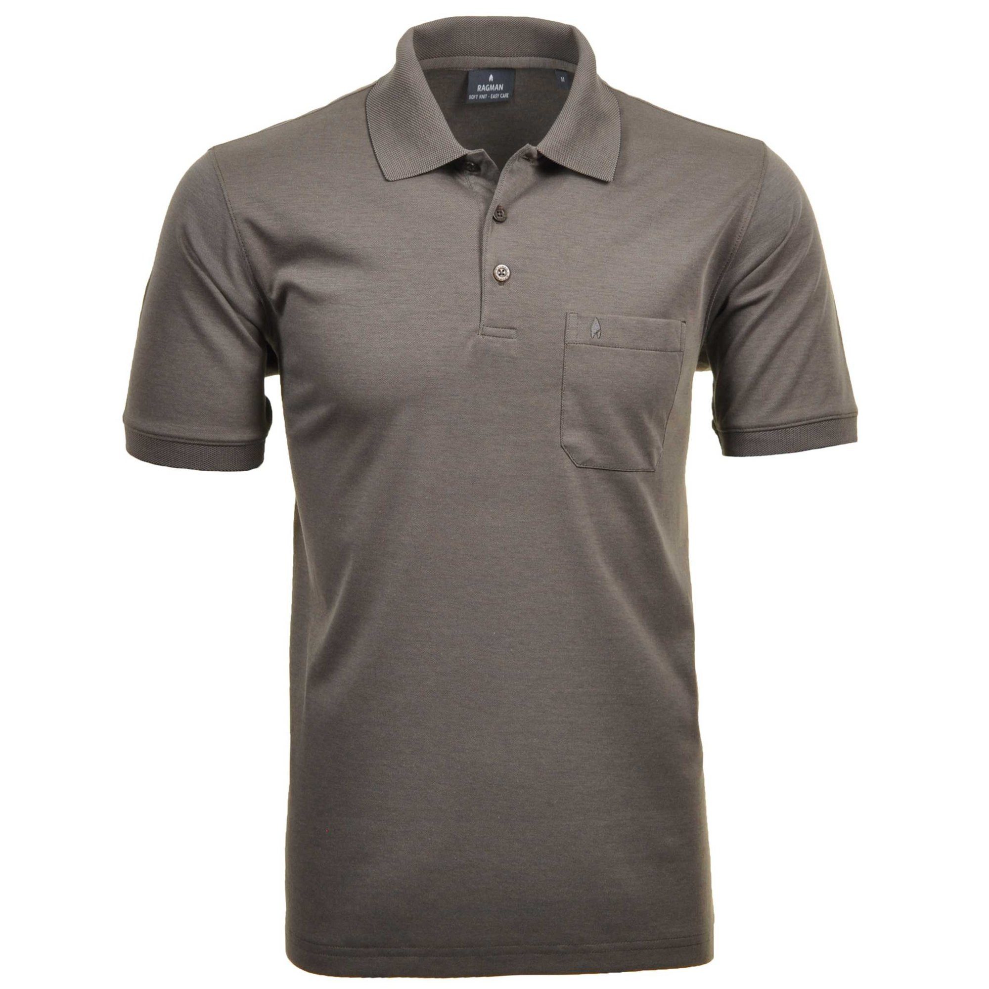 RAGMAN Poloshirt Herren Poloshirt Baumwolle Softknit-Polo günstig online kaufen