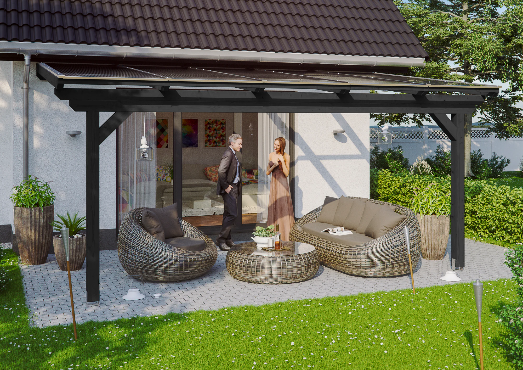 Skanholz Terrassendach "Ancona" günstig online kaufen