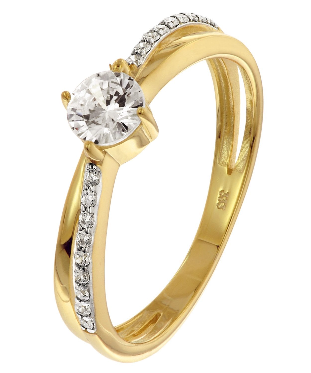 Glizz Goldring Gold 333/8K mit Zirkonia günstig online kaufen