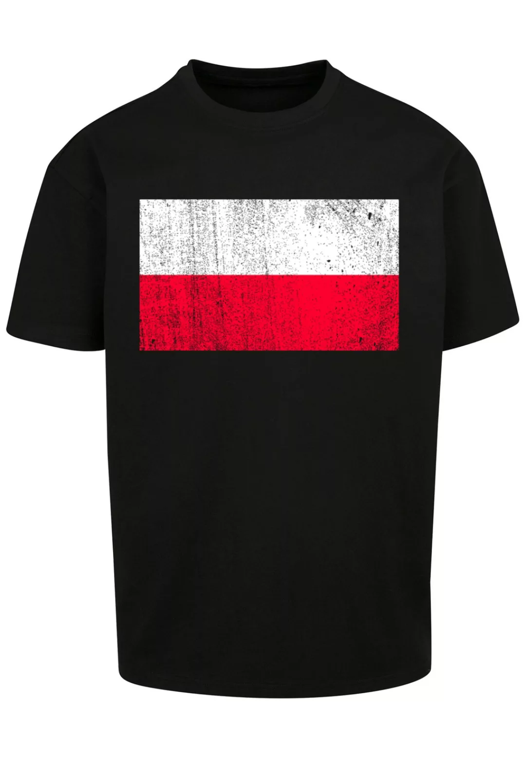 F4NT4STIC T-Shirt "Poland Polen Flagge distressed", Print günstig online kaufen