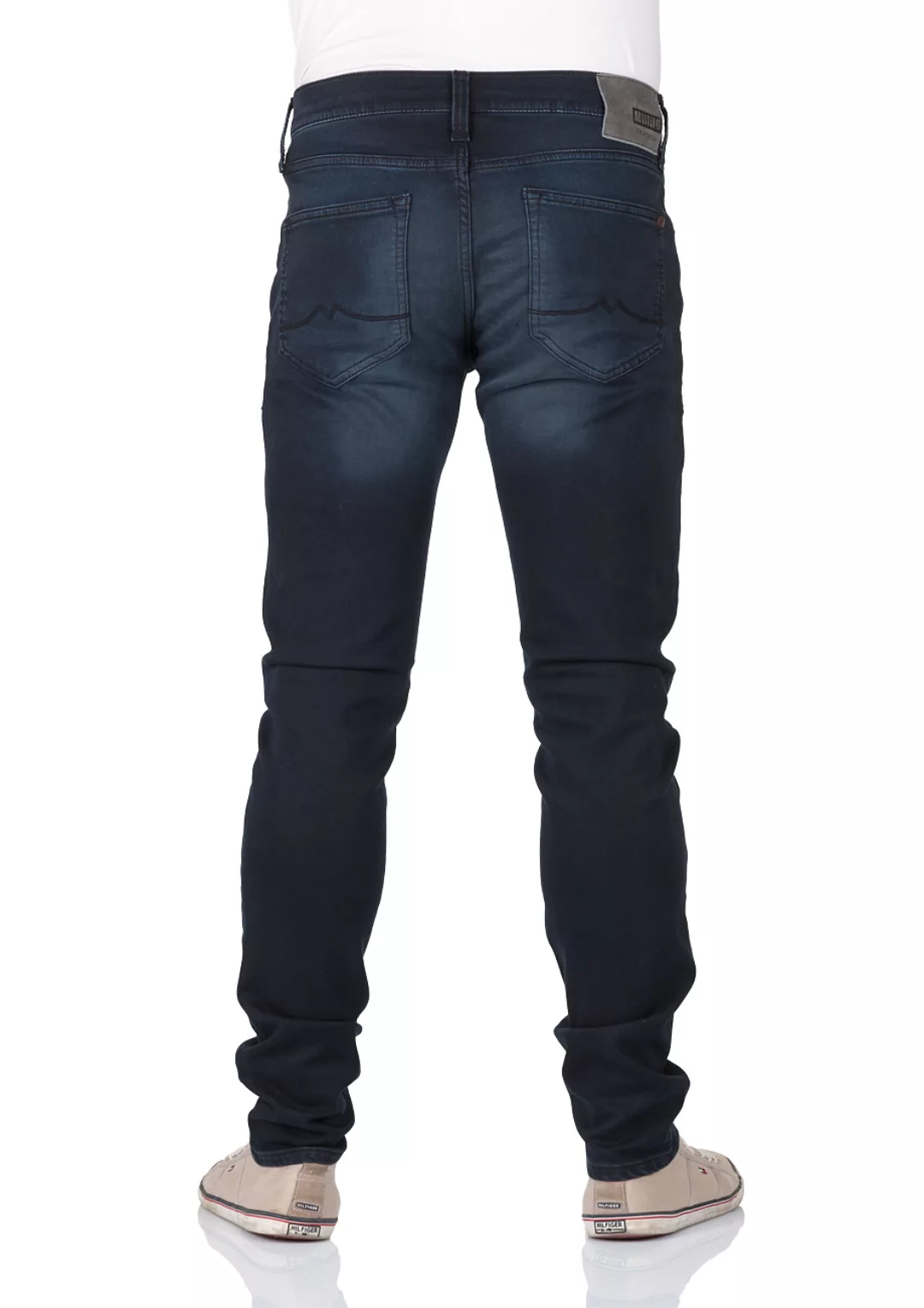 Mustang Herren Jeans Oregon - Tapered Fit - Blau - Dark Blue günstig online kaufen