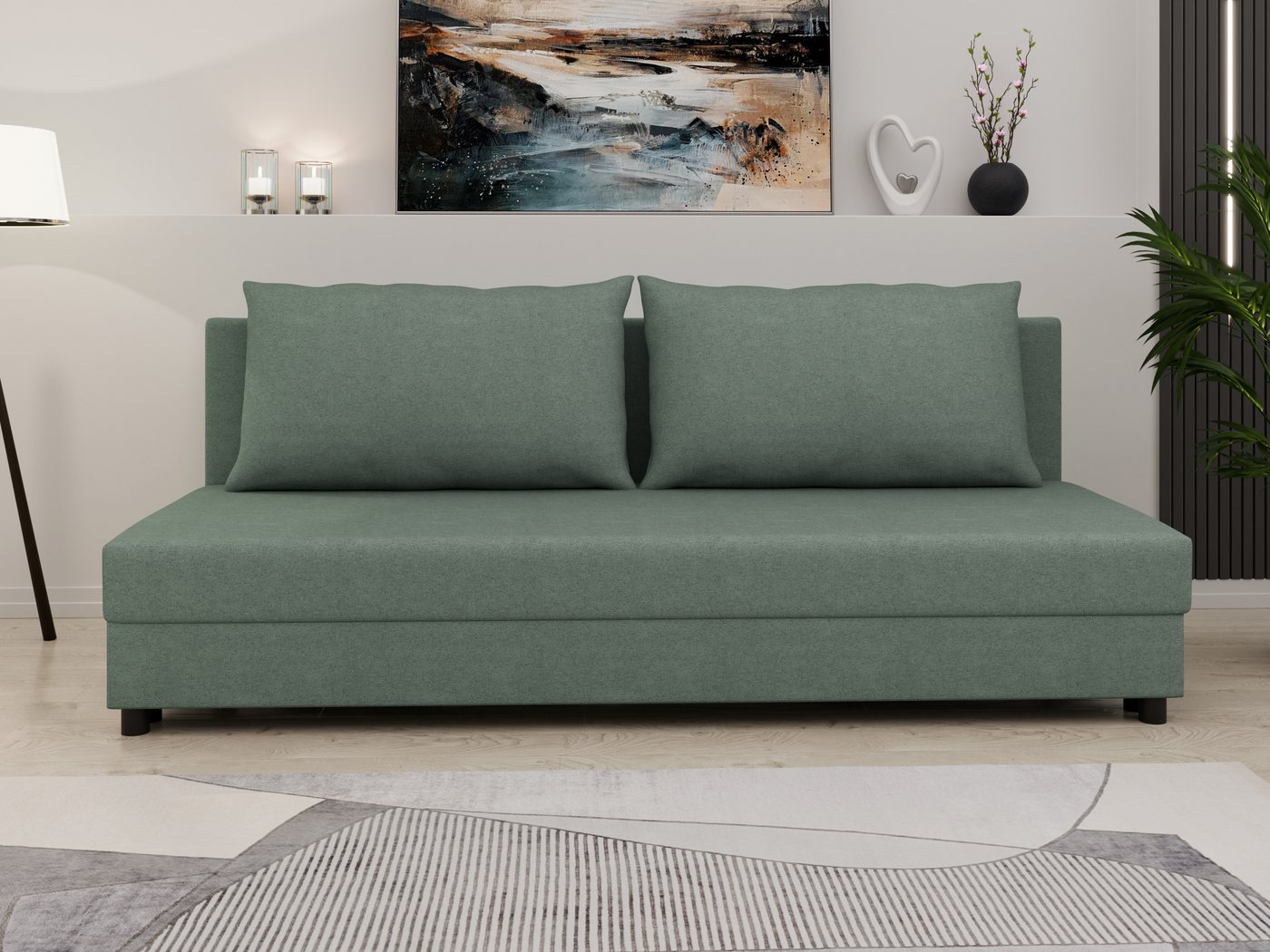 PANDA MÖBEL GmbH Schlafsofa Schlafsofa FACILE mit Bettkasten – Moderne 2-in günstig online kaufen