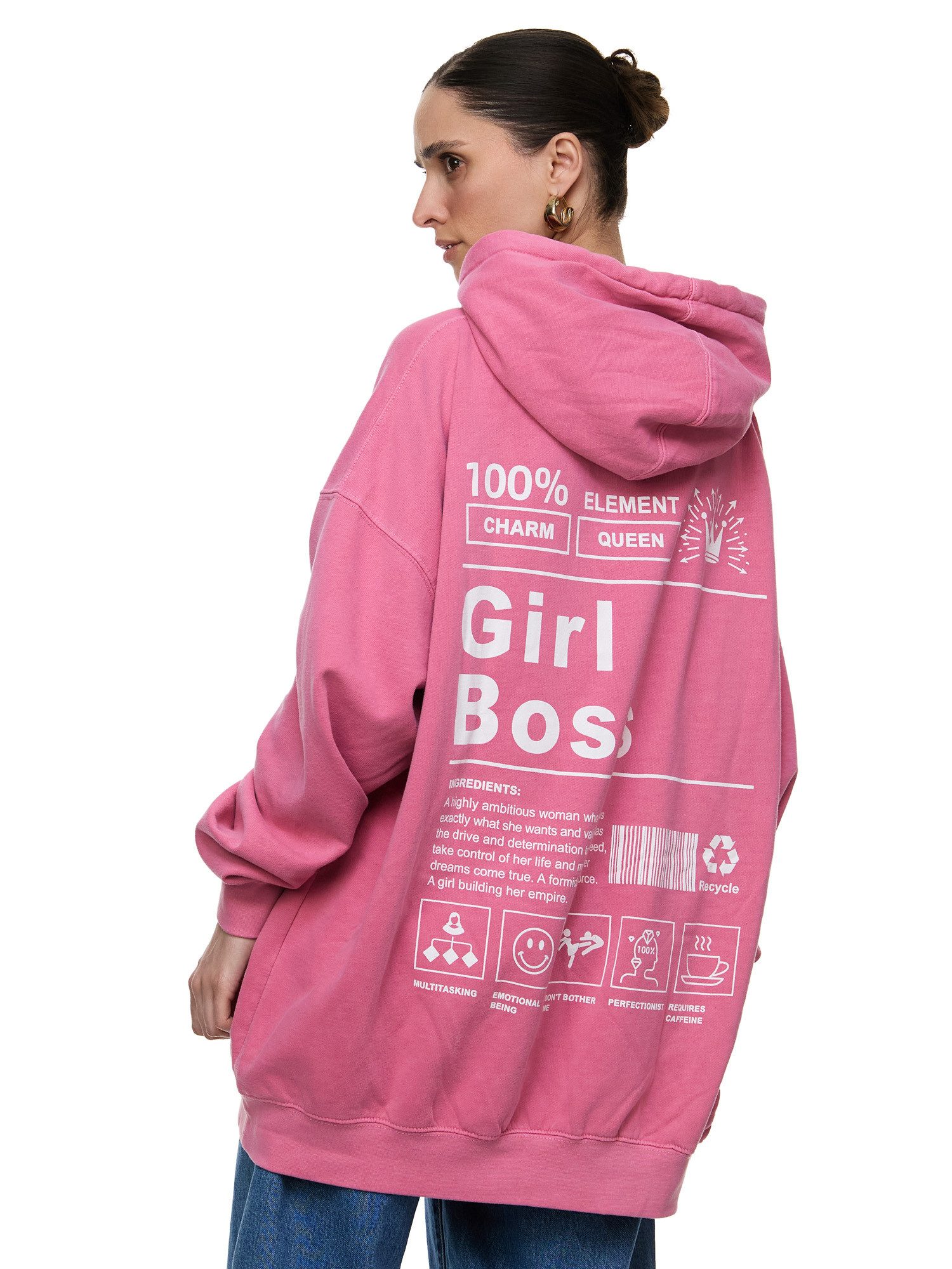 Worldclassca Hoodie Worldclassca Oversized Print GIRL günstig online kaufen