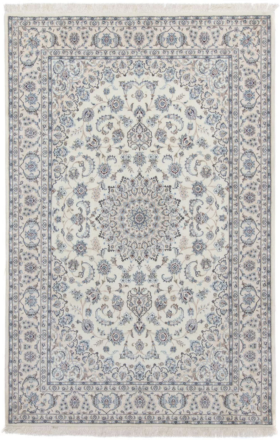 morgenland Wollteppich »Nain 9la Medaillon Beige 299 x 200 cm«, rechteckig, günstig online kaufen