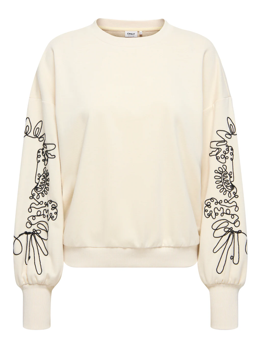 ONLY Sweatshirt "ONLBROOKE L/S O-NECK DETAIL SWT NOOS" günstig online kaufen