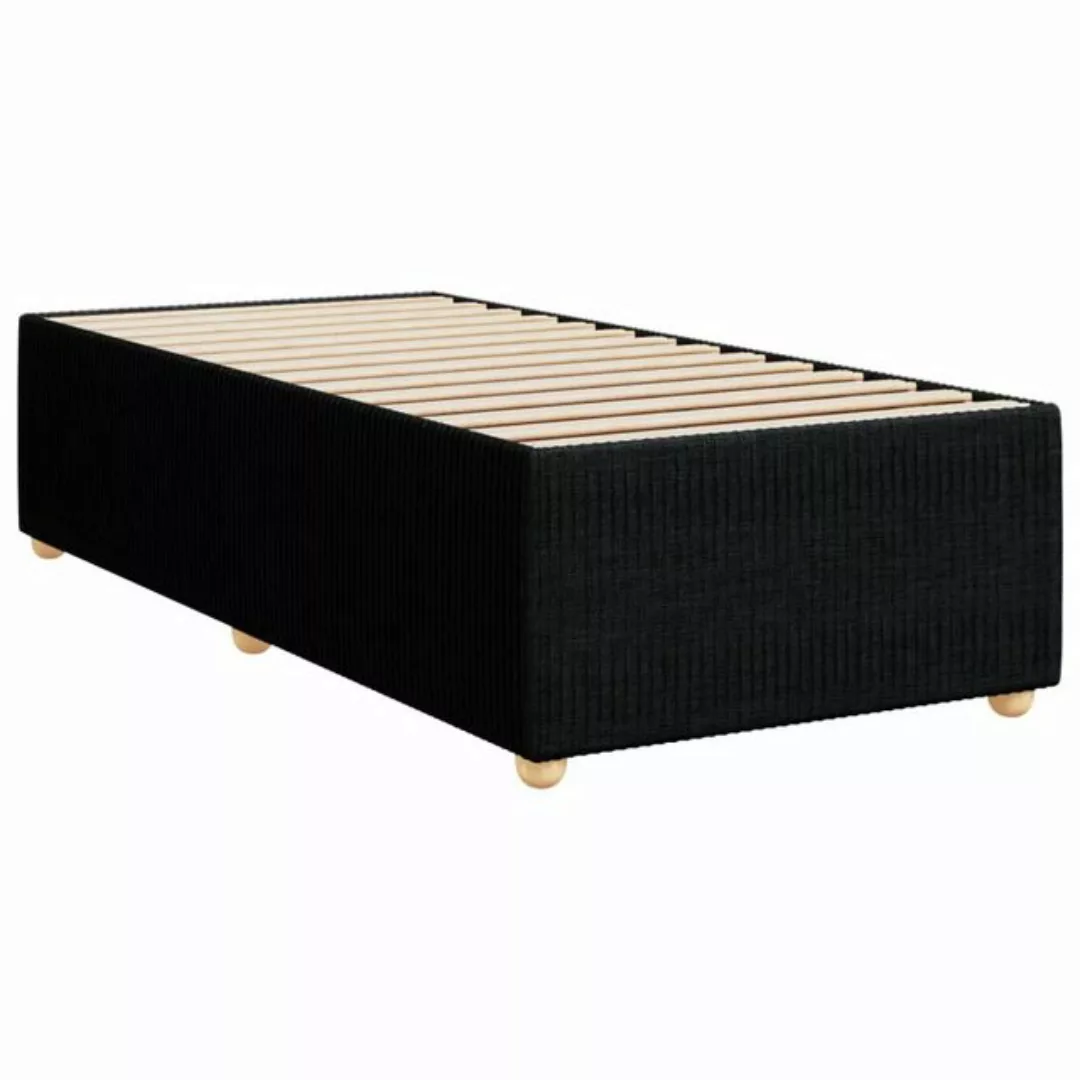 vidaXL Bett Bettgestell Schwarz 90x190 cm Stoff günstig online kaufen