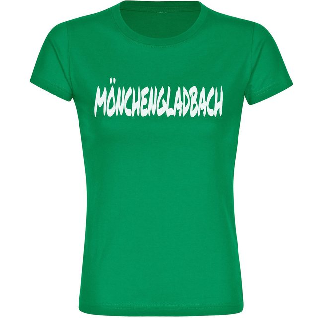 multifanshop T-Shirt Damen Mönchengladbach - Textmarker - Frauen günstig online kaufen