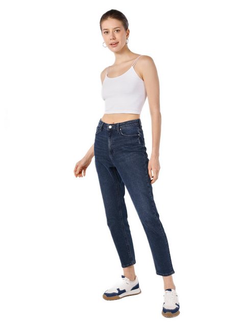 Colins Girlfriend-Jeans Entspannter Schnitt, hohe Taille, gerades Bein, gra günstig online kaufen