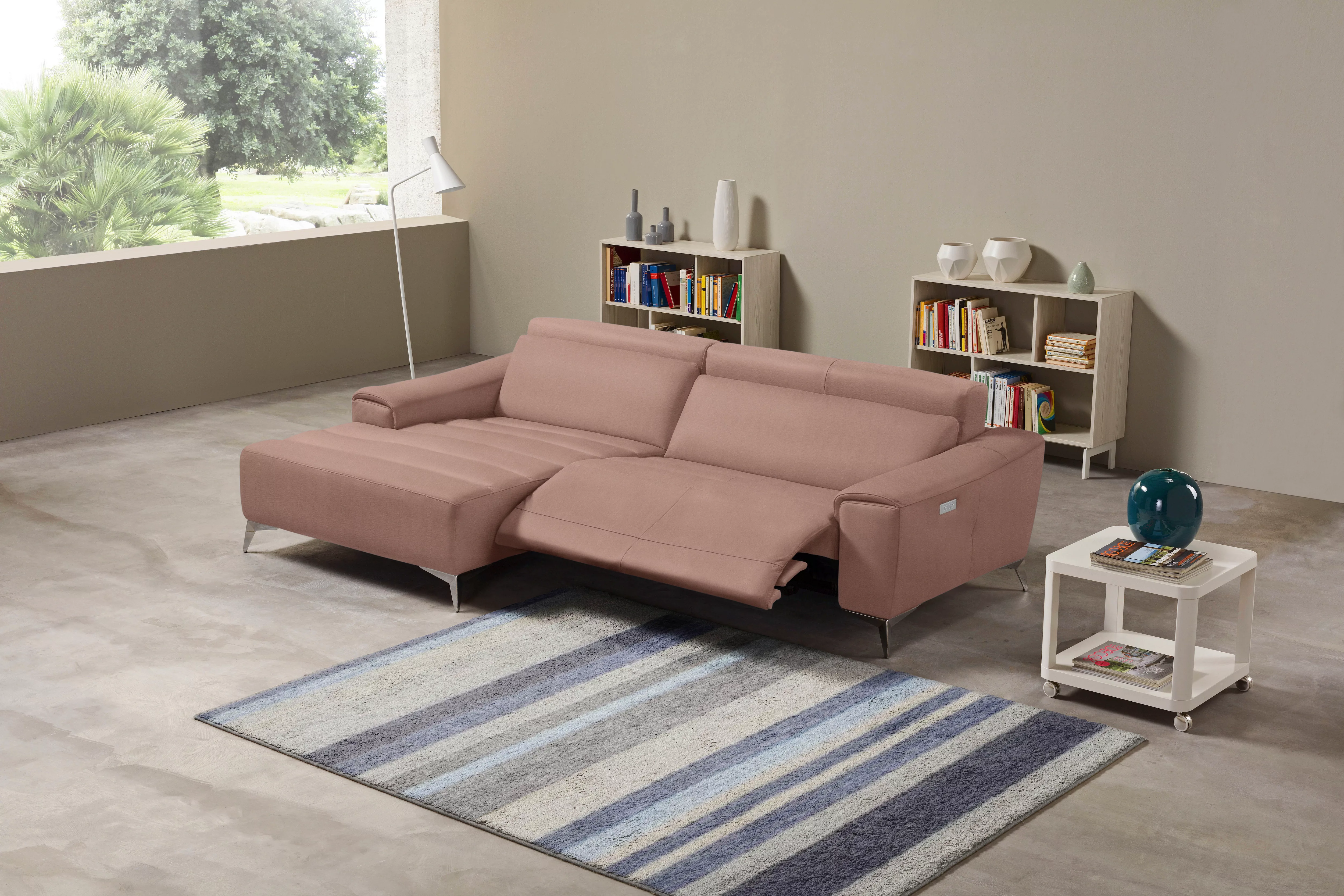 Egoitaliano Ecksofa »Suzette, Designsofa mit hohem Sitzkomfort«, mit Recami günstig online kaufen