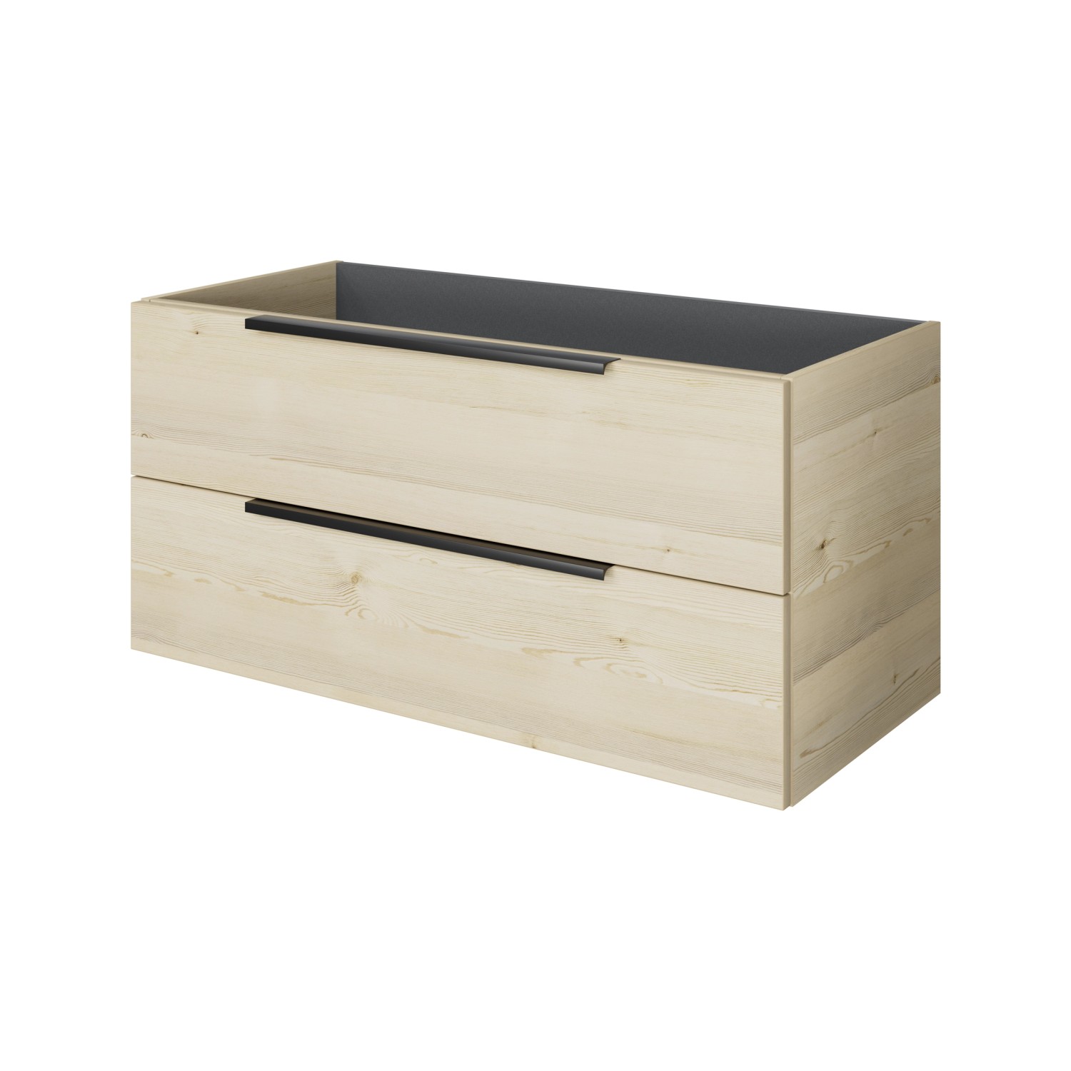 Pelipal Waschbeckenunterschrank Quantum 07 Polar Pinie Quer 100 cm 2 Auszüg günstig online kaufen