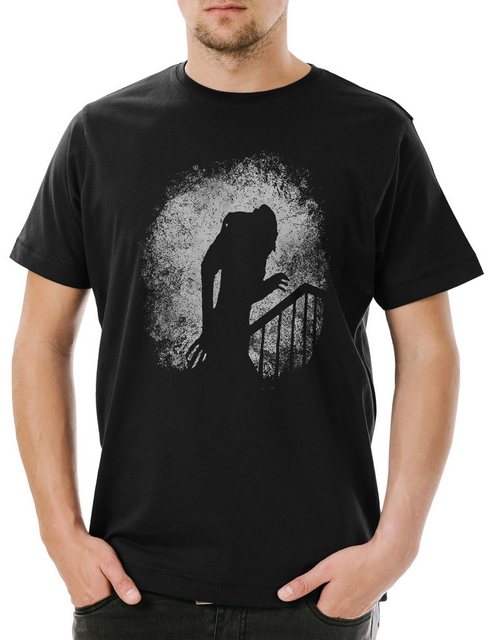 Urban Backwoods Print-Shirt Nosferatu Stairs Herren T-Shirt Vampir Kinski M günstig online kaufen