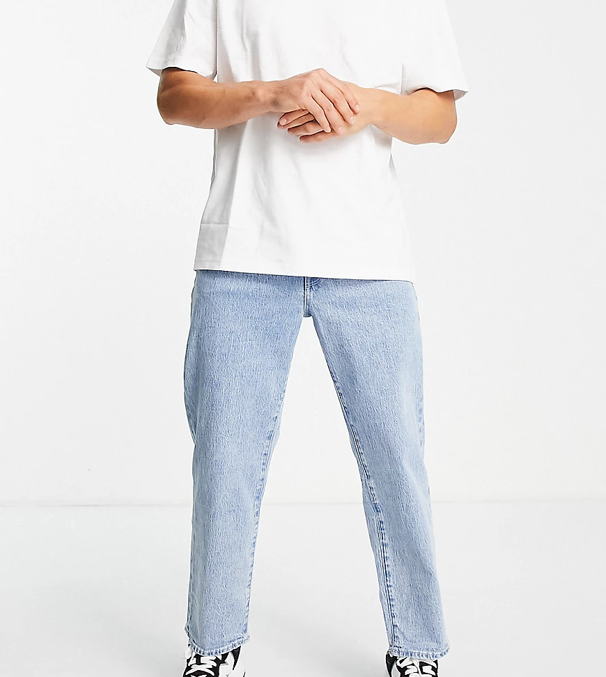 Selected Homme – Kobe – Locker geschnittene Jeans aus Bio-Baumwolle mit Aci günstig online kaufen