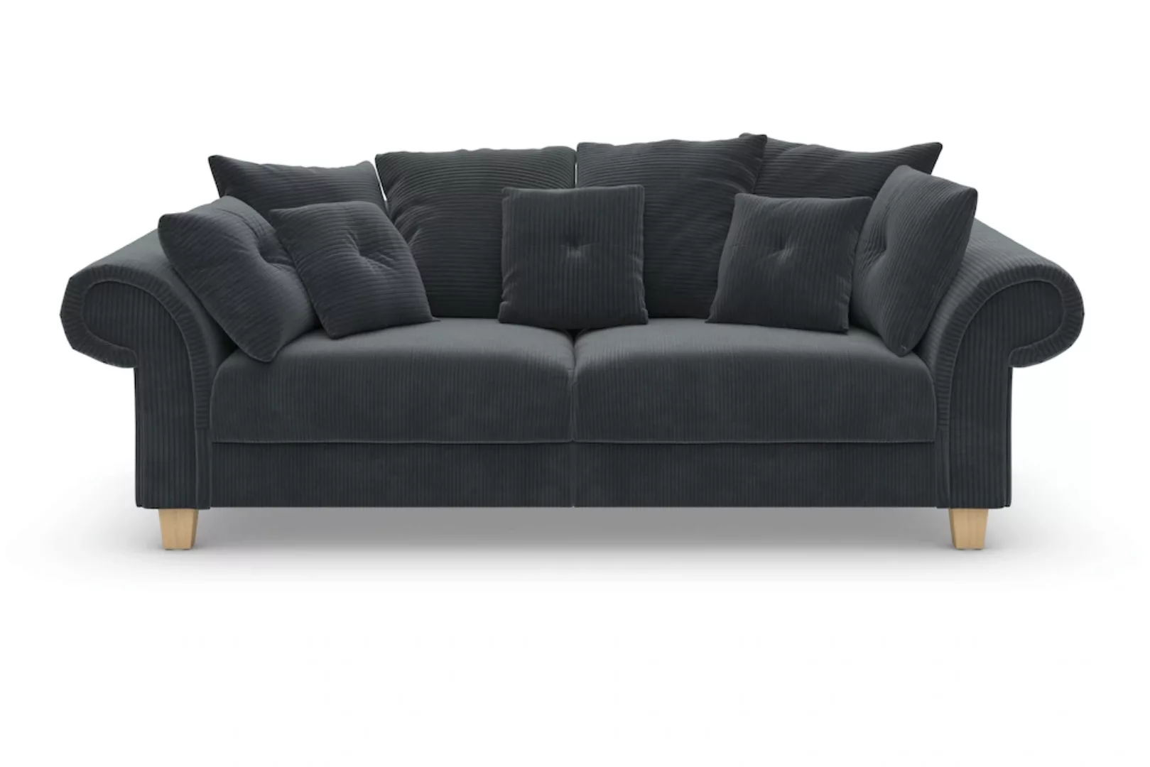 Home affaire Big-Sofa "Queenie Megasofa", (2 St.), mit weichem Sitzkomfort günstig online kaufen