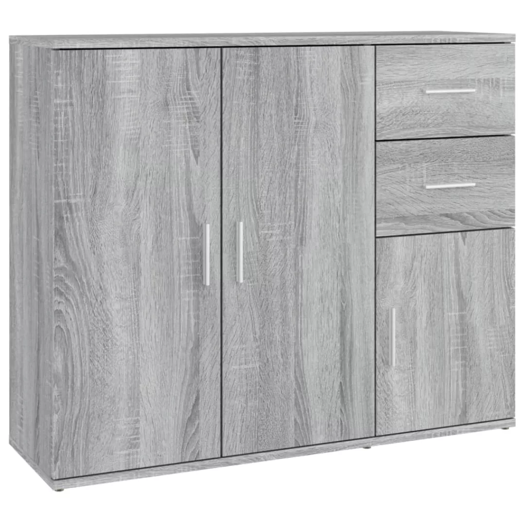 Vidaxl Sideboard Grau Sonoma 91x29,5x75 Cm Holzwerkstoff günstig online kaufen