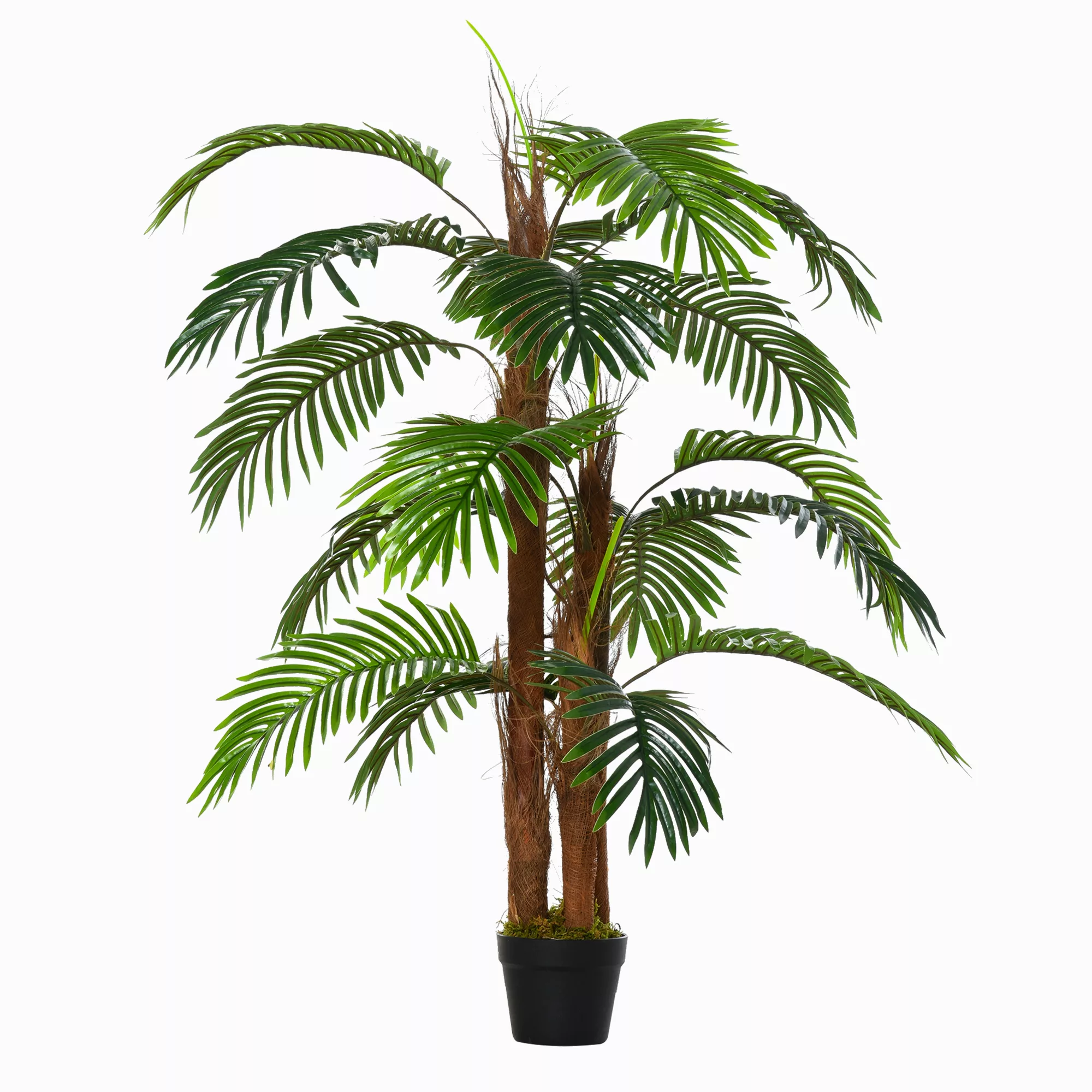 HOMCOM Künstliche Palme  120cm, naturgetreue Kunstpflanze für Innen und Auß günstig online kaufen