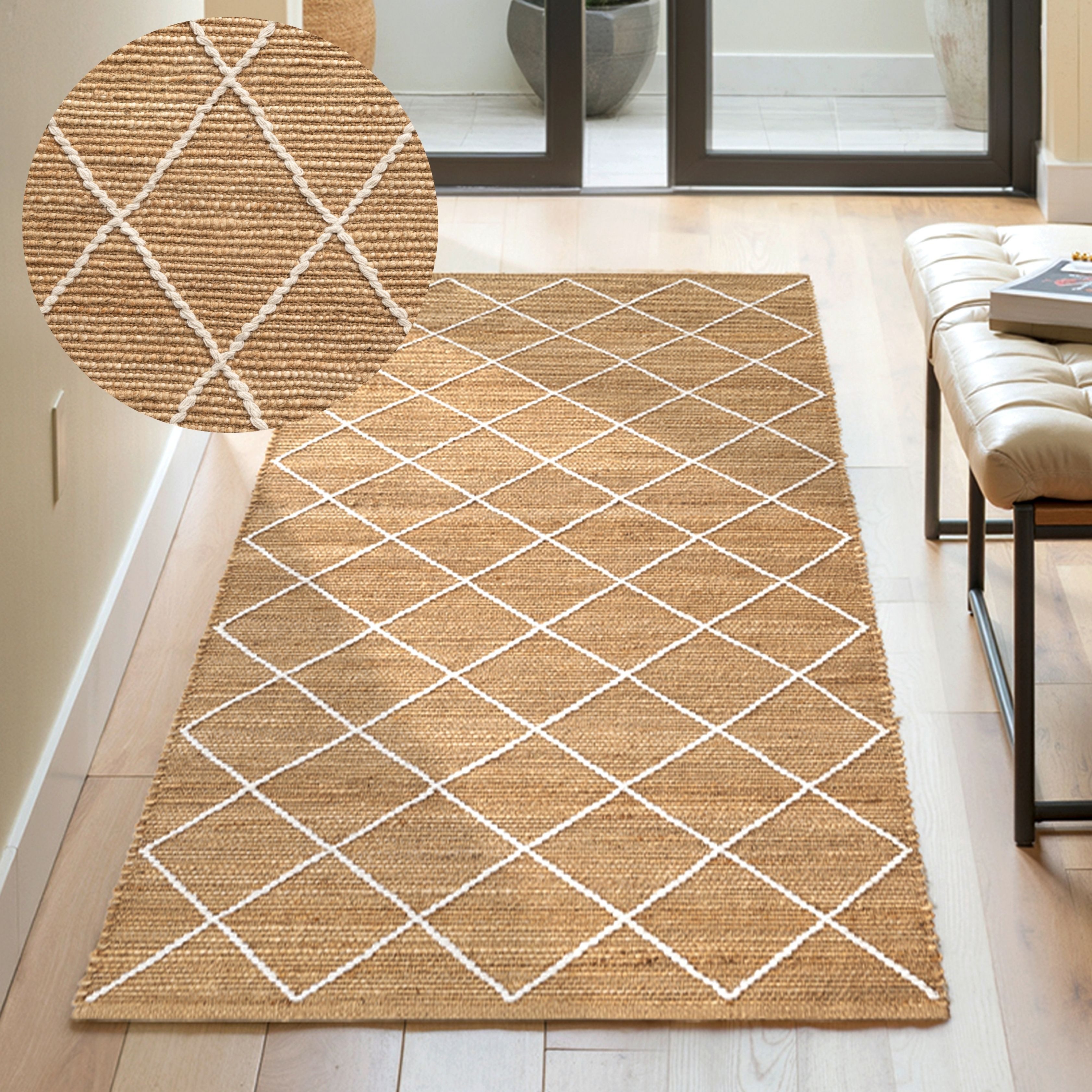 HANSE Home Teppich »Kunu Juteteppich«, rechteckig, 10 mm Höhe, Naturfasern, günstig online kaufen