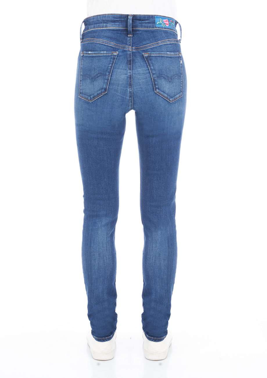 Replay Damen Jeans Luzien - Skinny Fit - Blau - Indigo günstig online kaufen