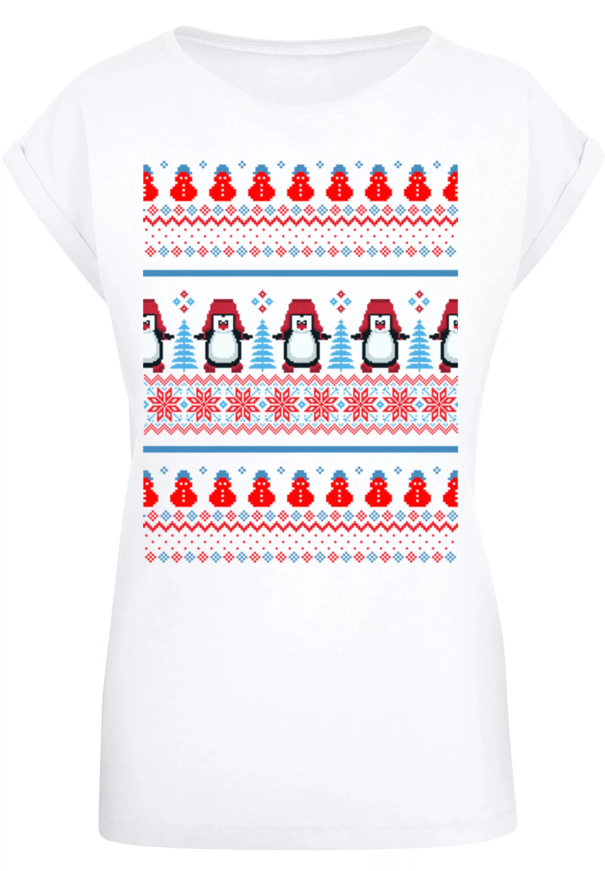 F4NT4STIC T-Shirt "Christmas Pinguin Muster", Print günstig online kaufen