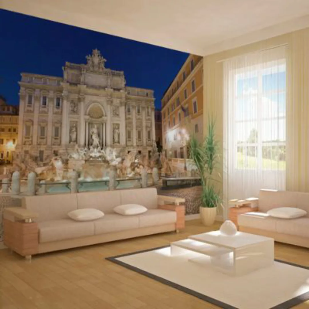 artgeist Fototapete Trevi-Brunnen - Rom mehrfarbig Gr. 400 x 309 günstig online kaufen