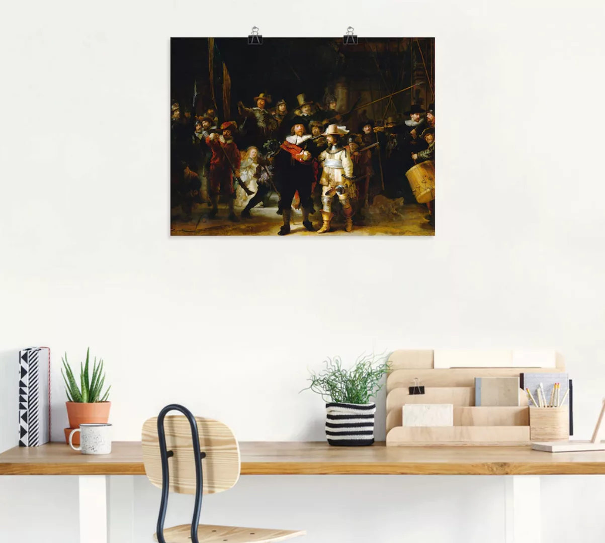 Artland Wandbild "Die Nachtwache. 1642", Porträts, (1 St.) günstig online kaufen