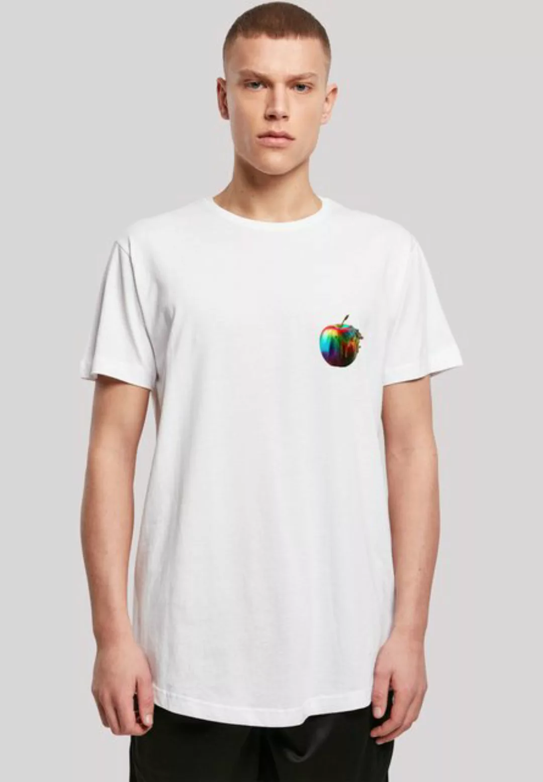 F4NT4STIC T-Shirt Colorfood Collection - Rainbow Apple Print günstig online kaufen