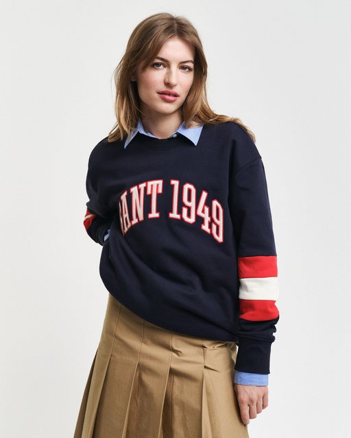 Gant Sweatshirt COLORBLOCK SLEEVE CNECK Color Blocked Details, unisex günstig online kaufen