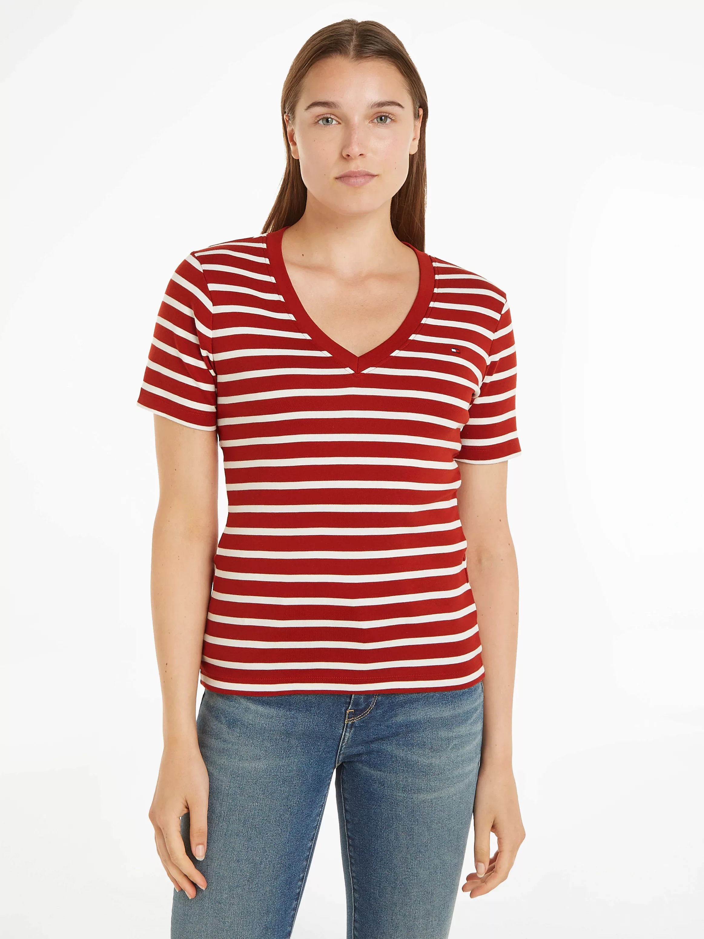 Tommy Hilfiger T-Shirt, mit Logostickerei günstig online kaufen