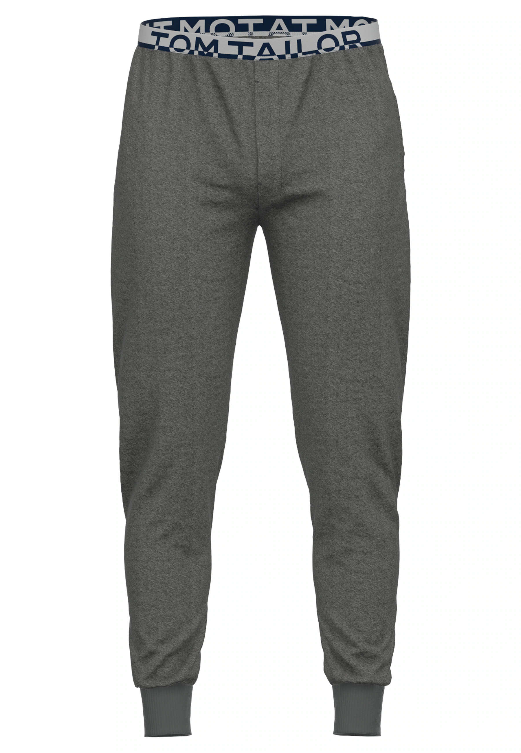 TOM TAILOR Pyjamahose "Brügge", Logobund, schmaler Fit, Seitentaschen, atmu günstig online kaufen