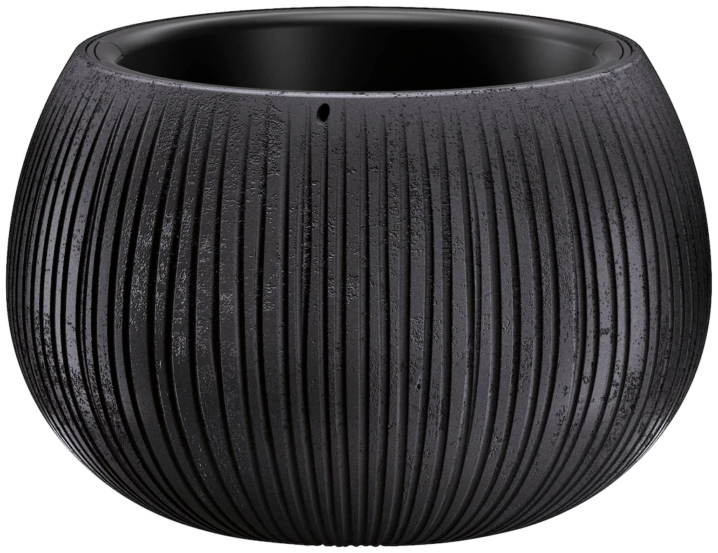 Prosperplast Blumentopf ""Beton Bowl" aus schwarzem Kunststoff", Ø29cm x H1 günstig online kaufen