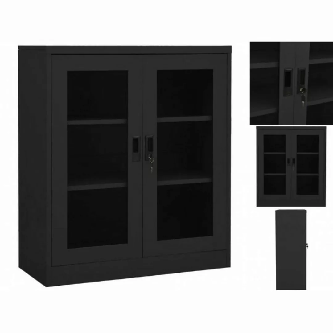 vidaXL Kleiderschrank Büroschrank Anthrazit 90x40x105 cm Stahl günstig online kaufen