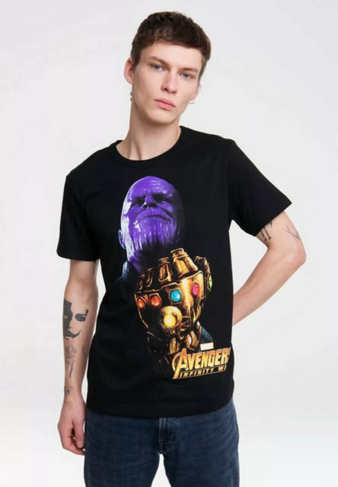 LOGOSHIRT T-Shirt Marvel - Thanos mit Thanos-Print günstig online kaufen