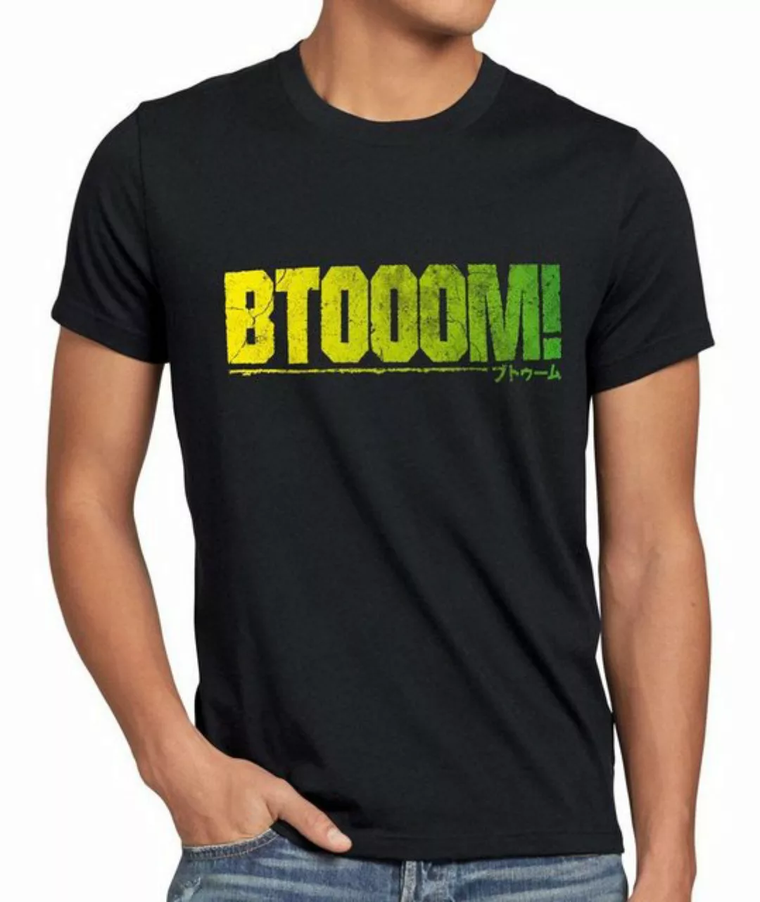 style3 Print-Shirt Herren T-Shirt BTOOOM! manga anime explosion insel game günstig online kaufen