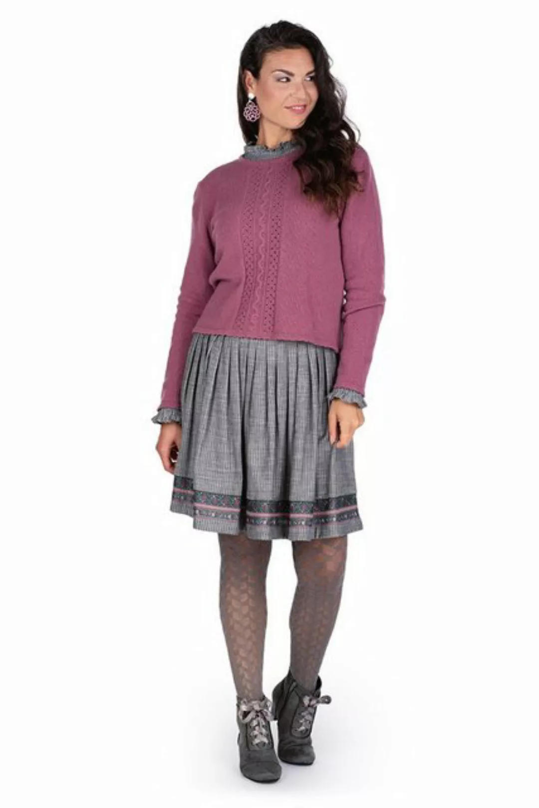 Berwin & Wolff Rundhalspullover Strickpullover Damen - KATALENA - mauve günstig online kaufen