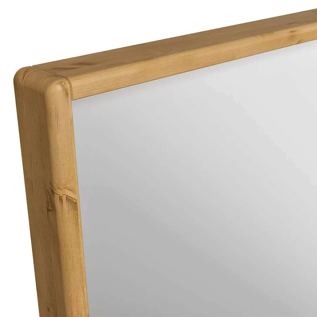 Wandspiegel in quadratischer Form Kiefernholzrahmen günstig online kaufen
