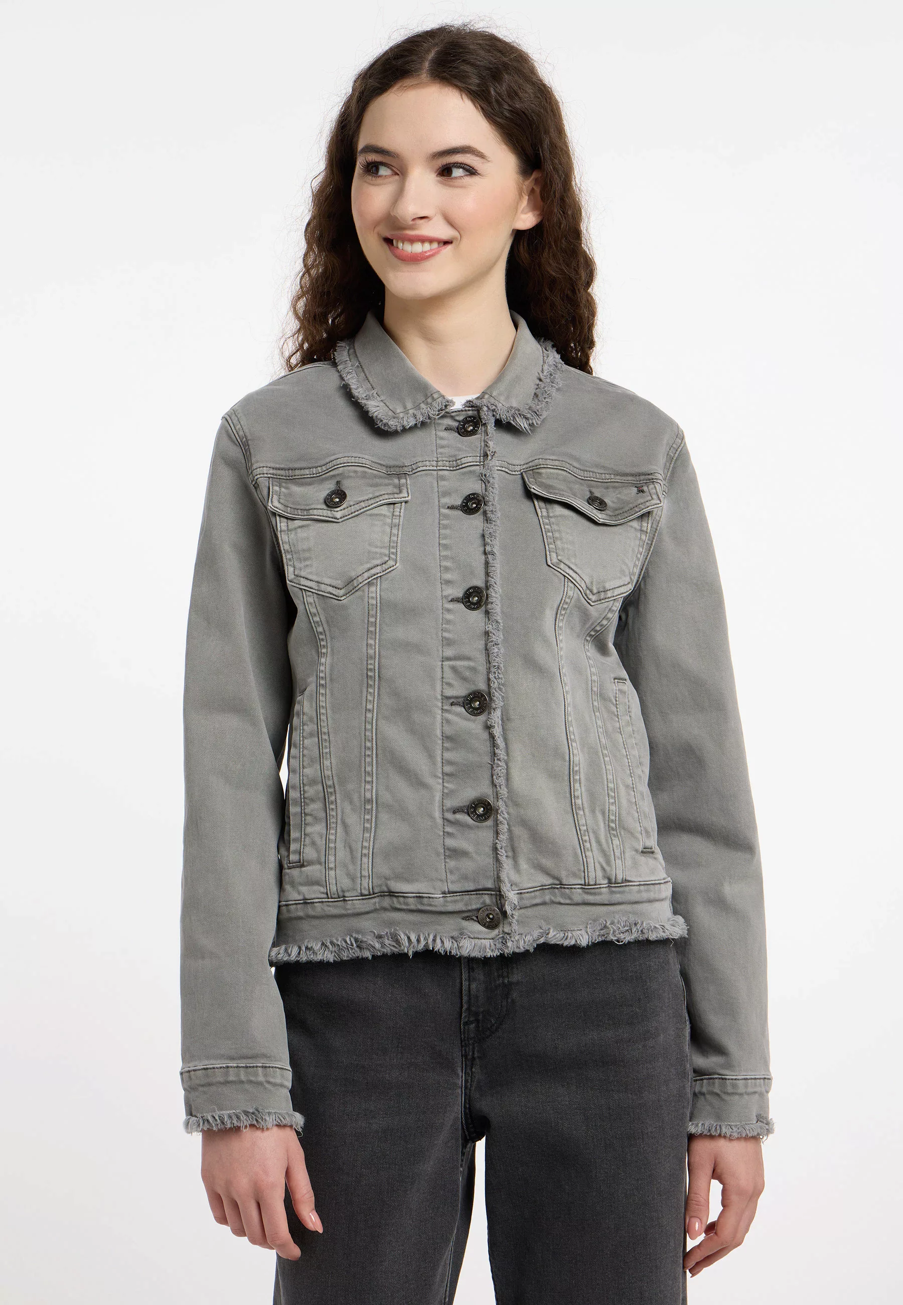 Frieda & Freddies Windbreaker "Denim Jacket / Petty2", mit Knopfleiste günstig online kaufen