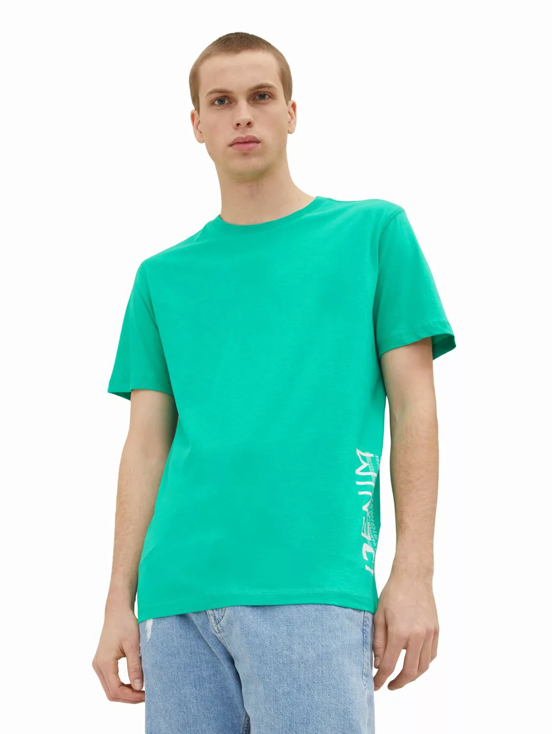 Tom Tailor Denim Herren T-Shirt SIDE PRINTED - Regular Fit günstig online kaufen