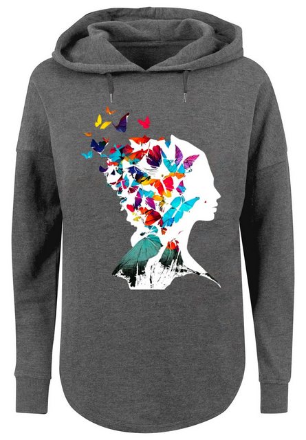 F4NT4STIC Kapuzenpullover Schmetterling Silhouette OVERSIZE HOODIE Print günstig online kaufen