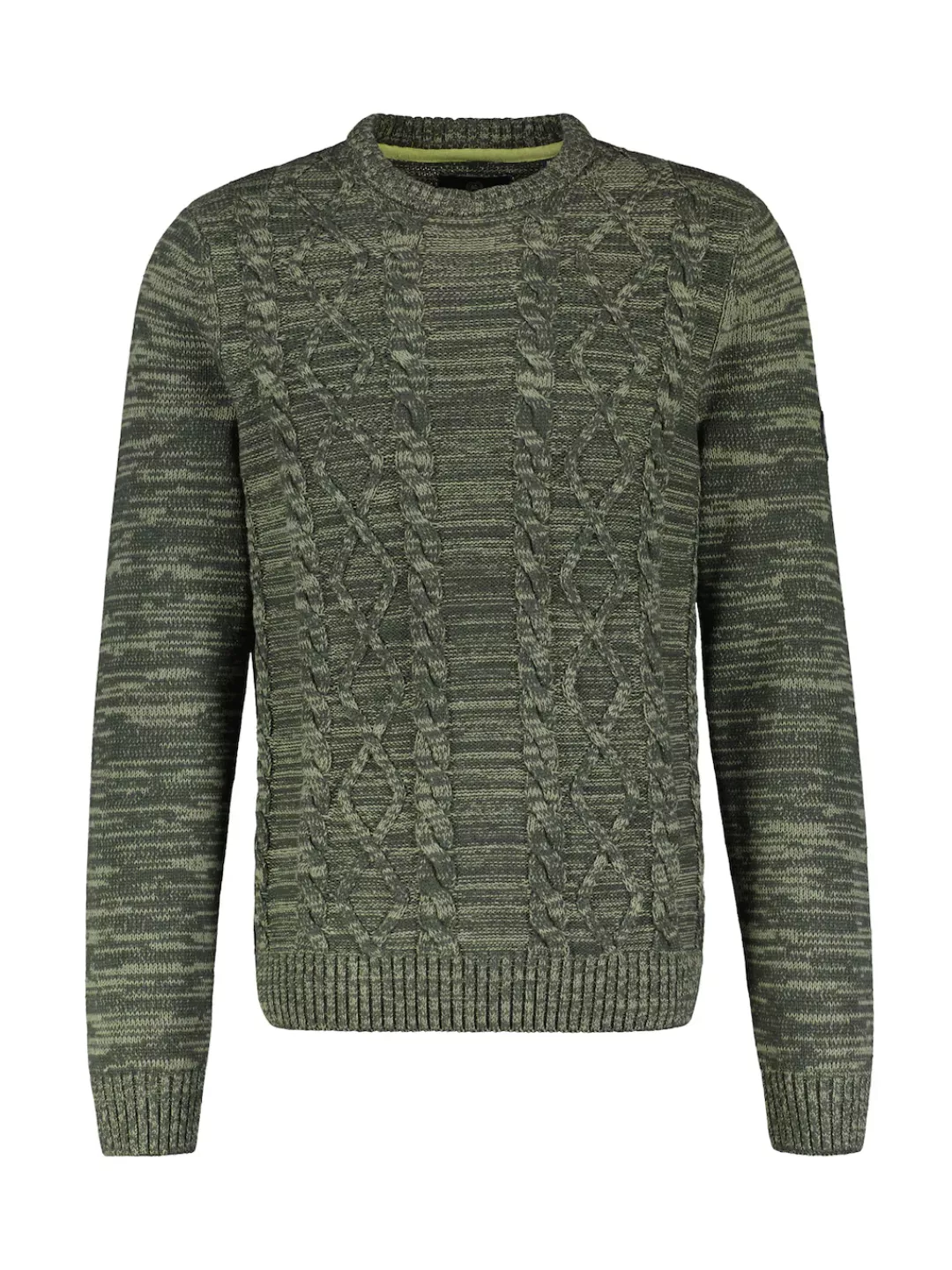 LERROS Strickpullover meliert, mit Zopf-Muster günstig online kaufen