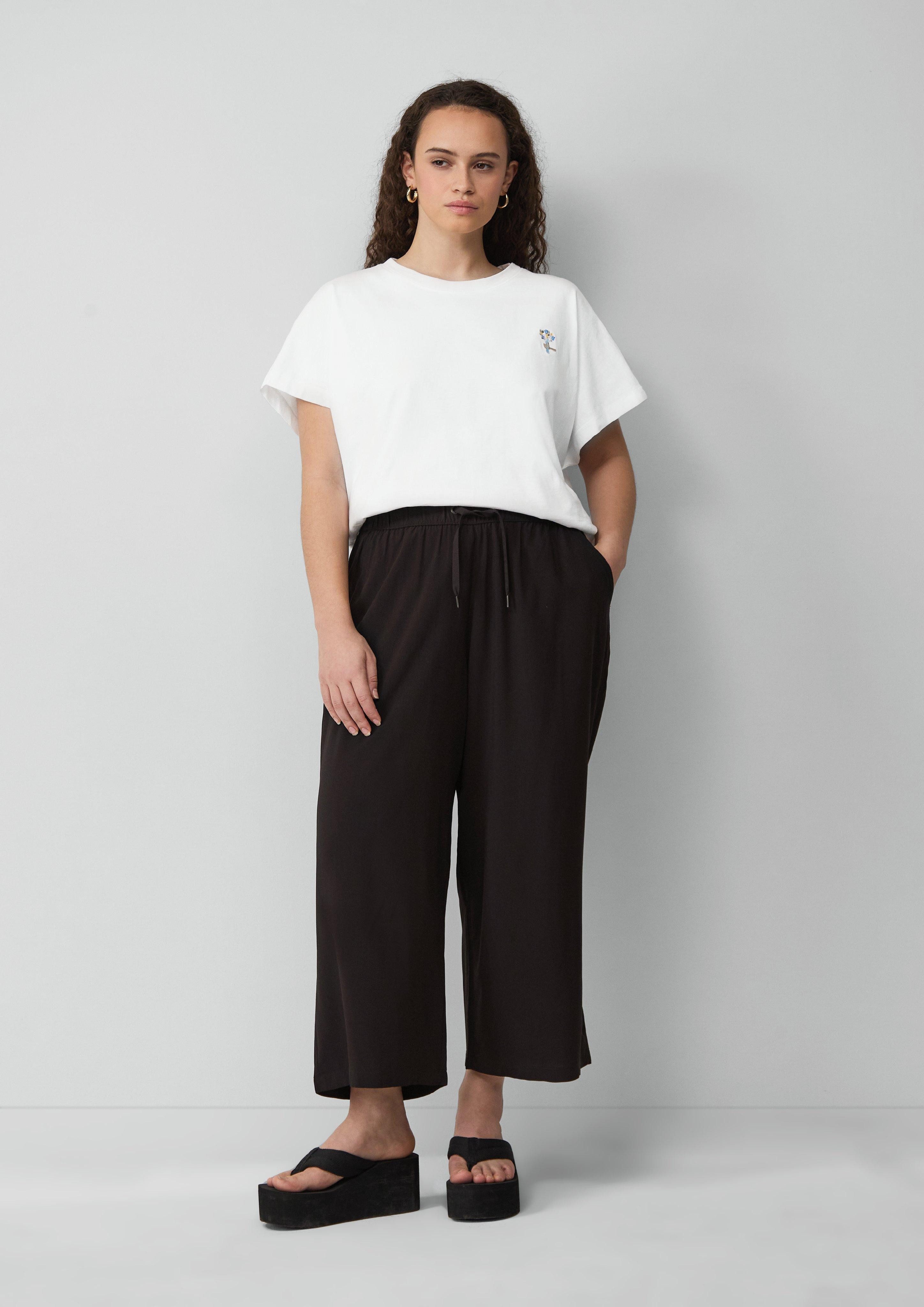 QS Stoffhose Culotte aus Viskose günstig online kaufen