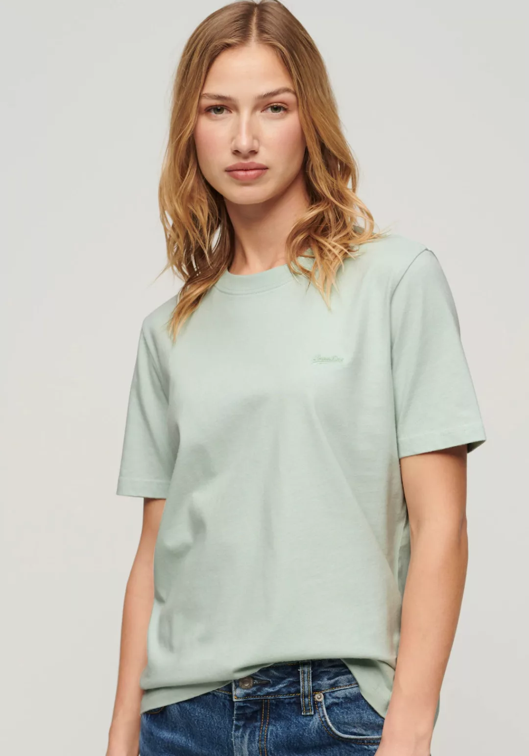 Superdry Kurzarmshirt "ESSENTIAL LOGO EMB TEE" günstig online kaufen