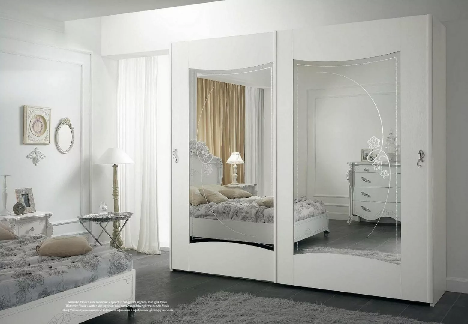 JVmoebel Kleiderschrank Kleiderschrank Weiß Luxus Möbel Italienische Einric günstig online kaufen