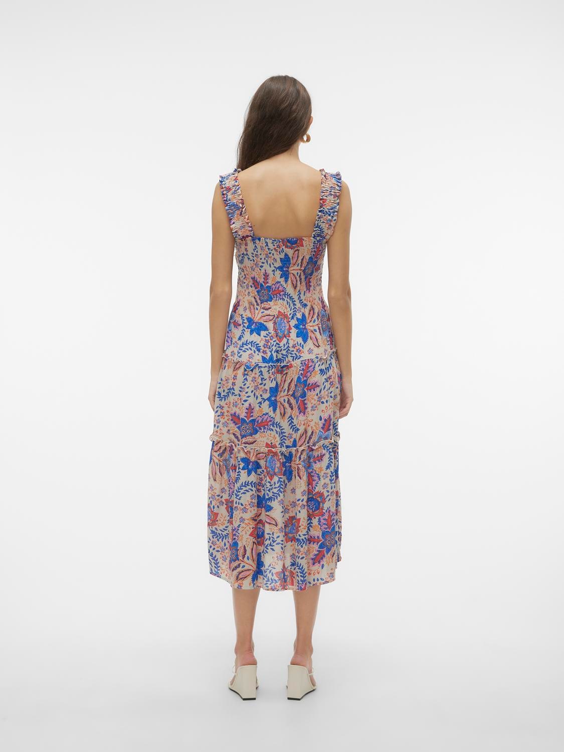 Vero Moda Sommerkleid "VMMENNY SL SMOCK CALF DRESS WVN GA" günstig online kaufen