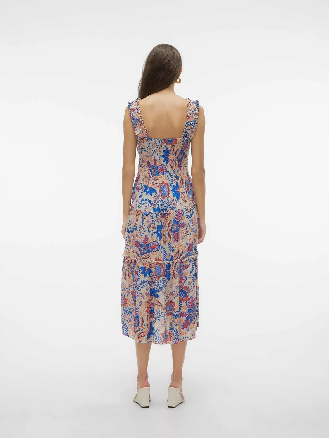 Vero Moda Sommerkleid VMMENNY SL SMOCK CALF DRESS WVN GA günstig online kaufen