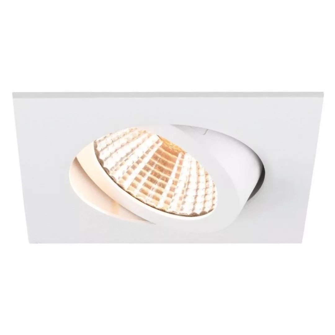 LED Deckeneinbauleuchte New Tria in Weiß 8,3W 705lm 38° 82mm eckig günstig online kaufen