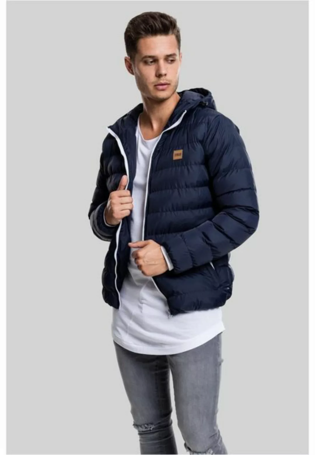 URBAN CLASSICS Winterjacke TB863 - Basic Bubble Jacket nvy/wht/nvy 3XL günstig online kaufen