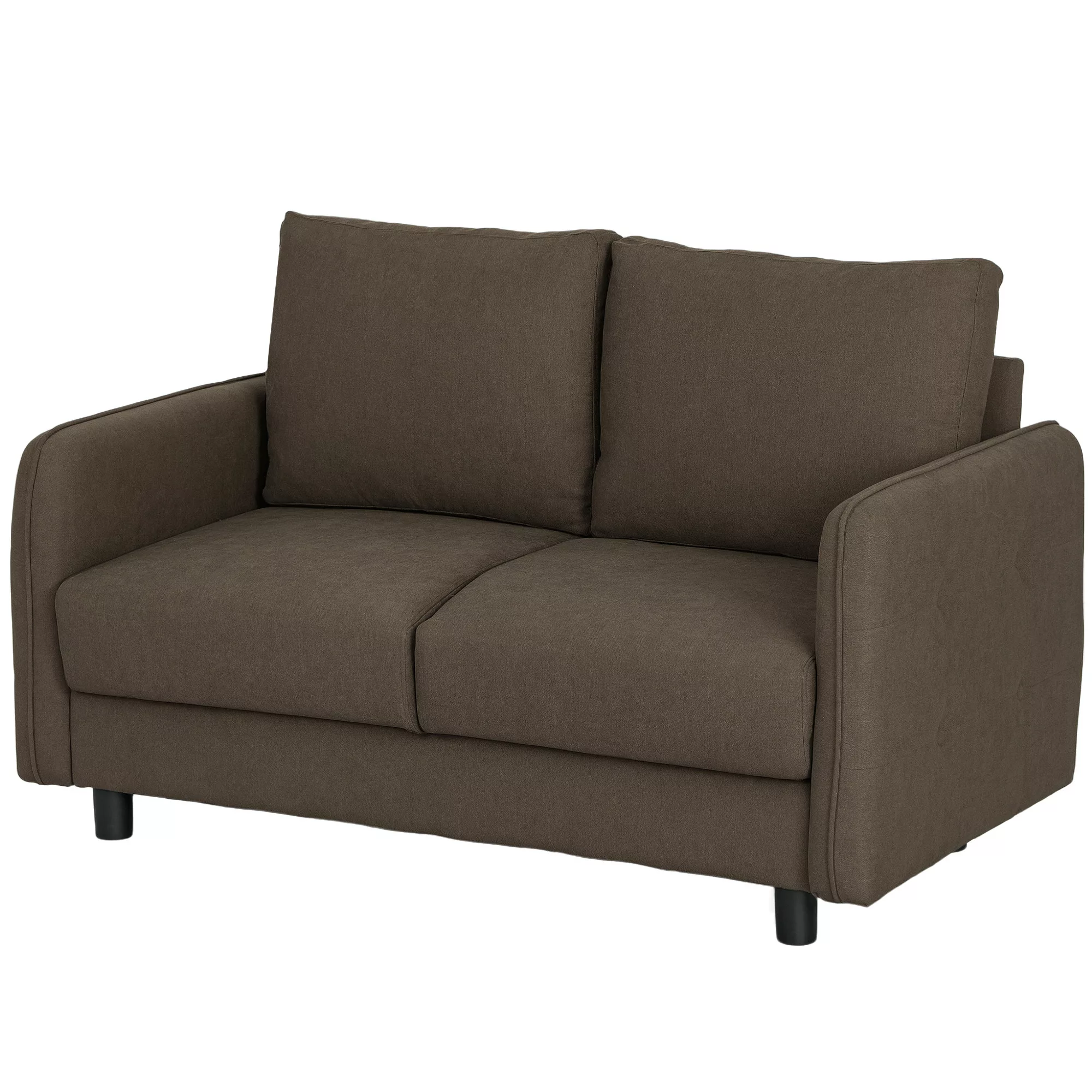 HOMCOM Sofa 2 Sitzer modern Couch mit Armlehne, 2 Wurfkissen Polstersofa mi günstig online kaufen