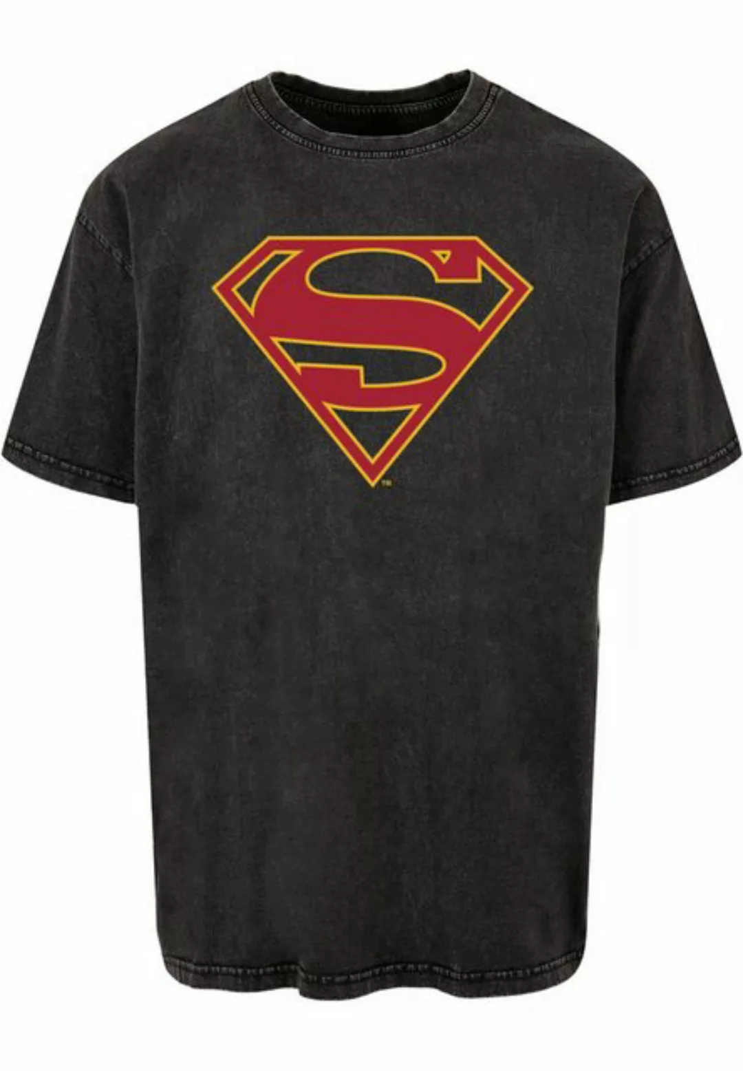 ABSOLUTE CULT T-Shirt ABSOLUTE CULT Herren Supergirl - Logo Acid Washed Ove günstig online kaufen